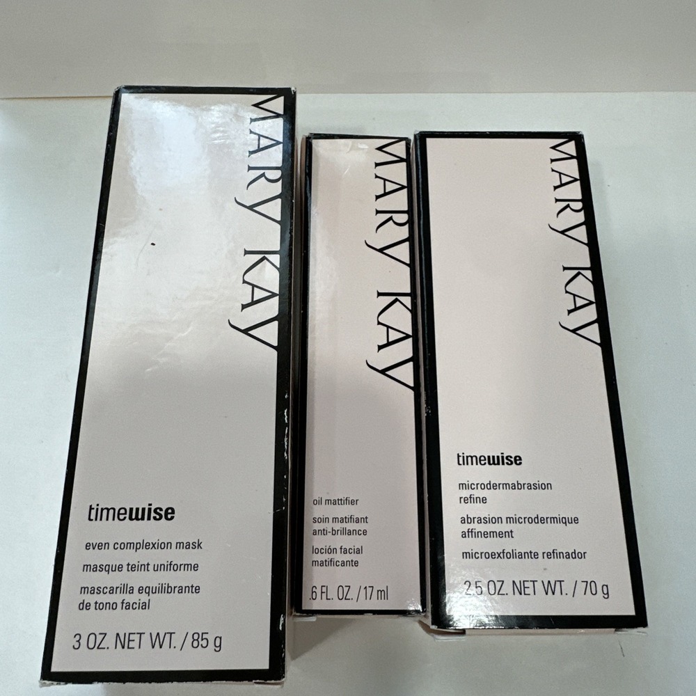 Mary Kay Products-Lot of 3 Masque, Oil Mattifier, Microdermabrasion NOS
